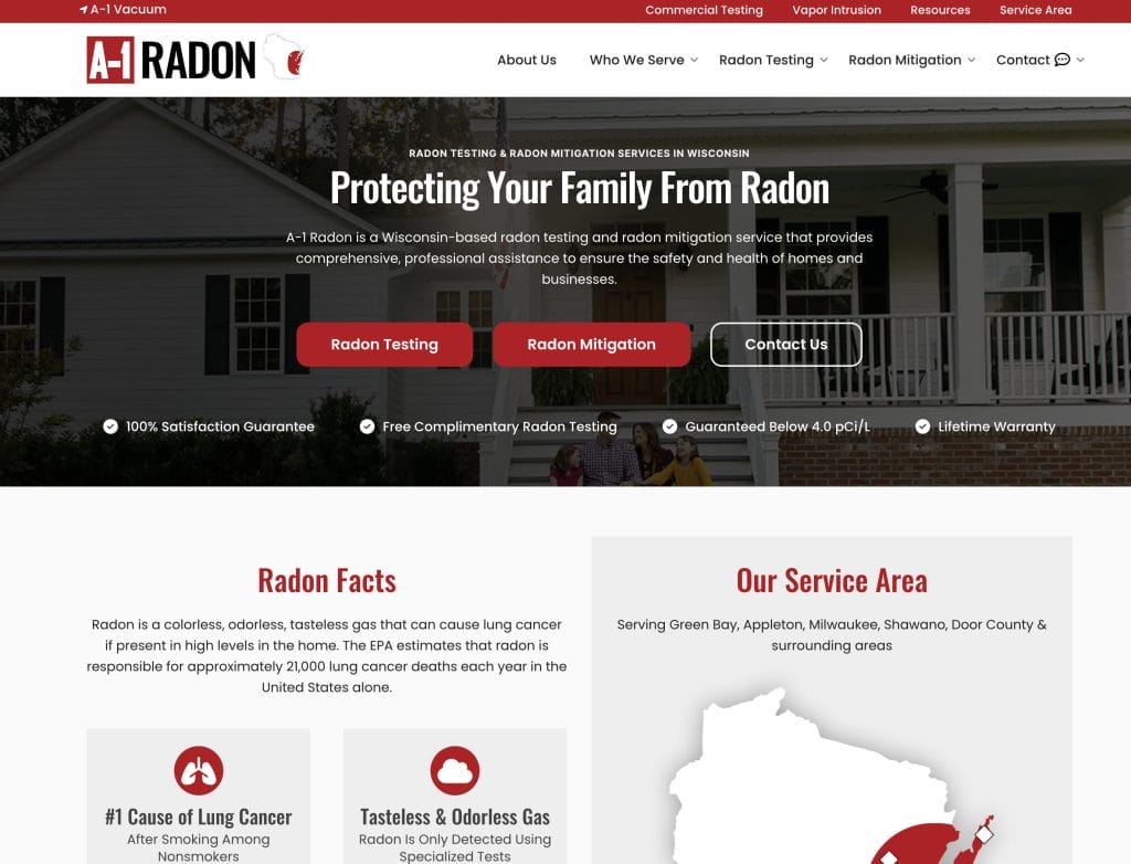 A-1 Radon: A radon website example